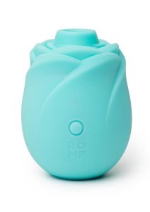 Romp Rose Glow Rechargeable Silicone Glow-In-The-Dark Air Clitoral Stimulator - Blue