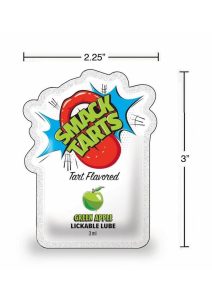 SMACK Tarts Lickable Lube 3ML Pouch (Case of 48) - Sour Green Apple