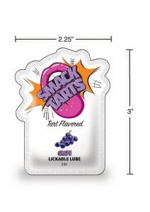 SMACK Tarts Lickable Lube 3ML Pouch (Case of 48) - Sour Grape