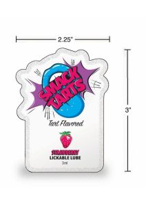 SMACK Tarts Lickable Lube 3ML Pouch (Case of 48) - Sour Strawberry