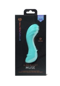 Nu Sensuelle Muse XLR8 Rechargeable Silicone Bullet Vibrator with Heat - Blue