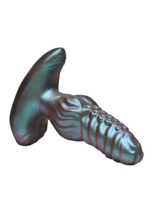 Creature Cocks Octo-Squirm Vibrating and Squirming Rechargeable Silicone Anal Plug with Remote Control - Blue