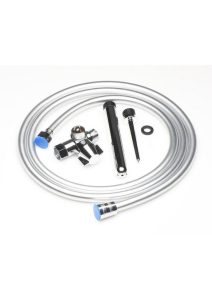CleanStream Shower Enema Set - Silver
