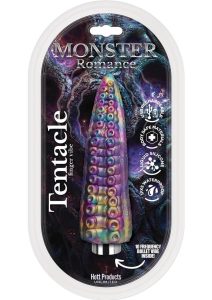 Monster Romance Tentacle Rechargeable Silicone Finger Vibrator - Multicolor