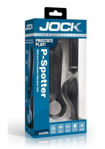 Jock P-Spotter Rechargeable Silicone Prostate Vibrator Set - Black