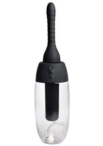 CleanStream XL Spinning Automatic Enema Bulb - Black/Clear