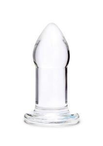 B-Vibe Advanced 7.5 Inch Glass Anal Dilator - Clear