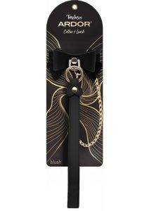 Temptasia Ardor Collar and Leash with Bow - Black