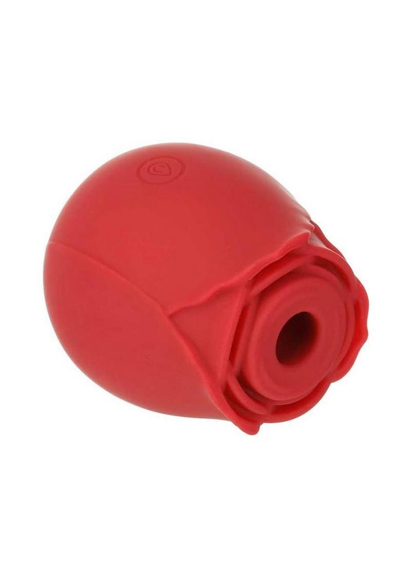 M`Lady Rose Silicone Rechargeable Clitoral Suction Stimulator - Red