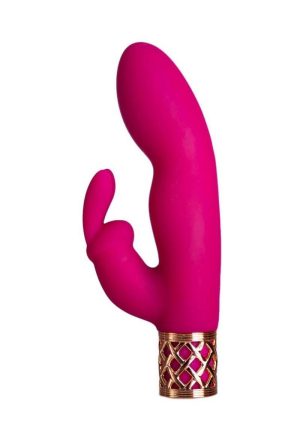 Pillow Talk Secrets Seductive Rechargeable Silicone Dual Come Hither Wand - Fuschia