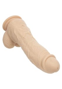 Silicone Stud Big Dick Energy Rechargeable Silicone Vibrating Dildo - Vanilla
