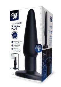 Size Up Tapered Slim XL Plug 11in - Black