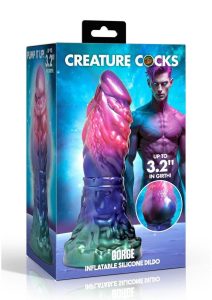 Creature Cocks Gorge Inflatable Silicone Dildo - Multicolor