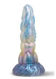 Creature Cocks Crysta Silicone Dildo - Blue/White