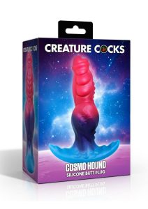 Creature Cocks Cosmo Hound Silicone Butt Plug - Multicolor