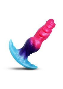 Creature Cocks Cosmo Hound Silicone Butt Plug - Multicolor