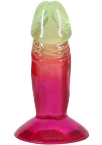 Crystal Jellies Dildo 4.5in - Rainbow