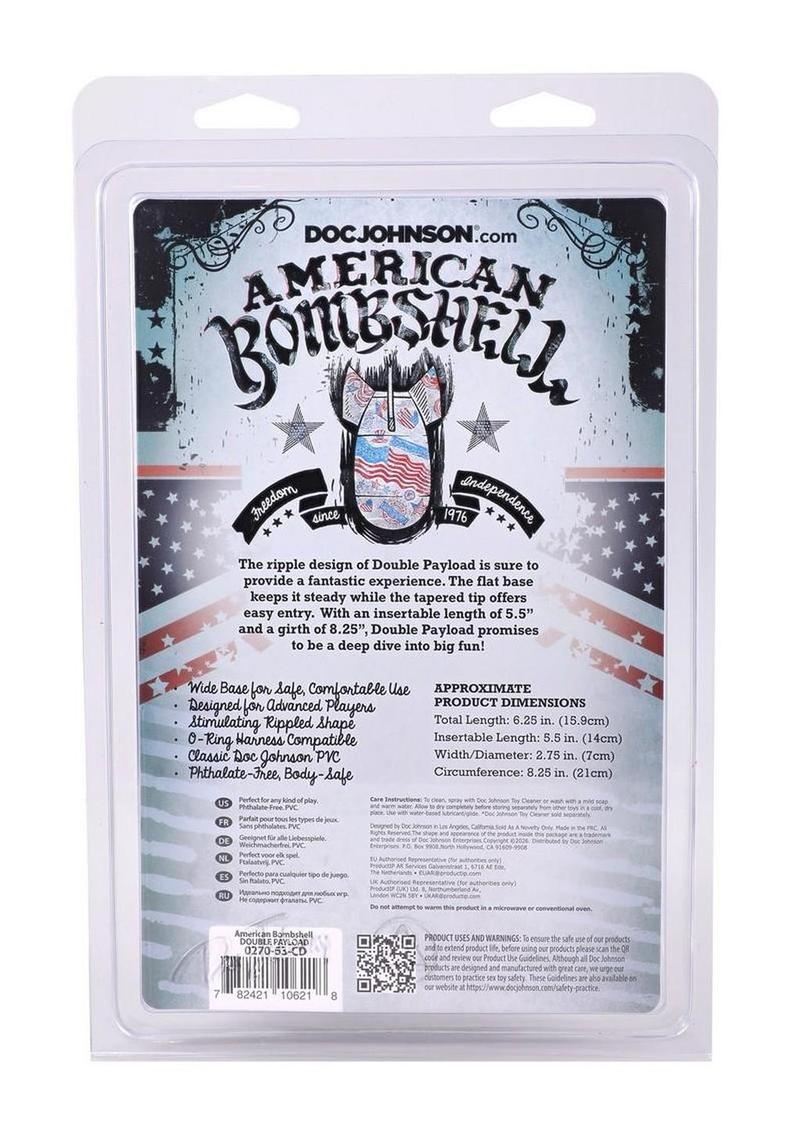 American Bombshell Double Payload Anal Plug - Gun Metal - Image 4