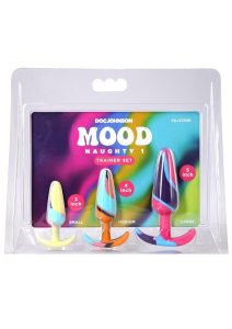 Mood Naughty 1 Kaleidoscope Trainer Silicone Anal Plug (3 Piece Set) - Multicolor
