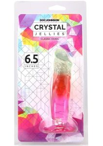 Crystal Jellies Dildo 6.5in - Rainbow