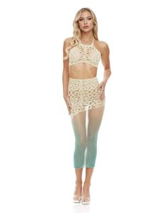 Lapdance Lingerie Green Goddess (2 Piece Set) - OS