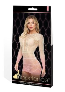 Lapdance Lingerie Pink Dusk Long Sleeve Mini Dress - OS