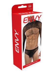 Envy Menswear Untamed (2 Piece Set) - OS - Black