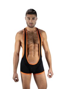 Envy Menswear Flex Open Back Singlet - OS - Black