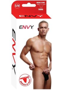 Envy Menswear Breakaway Thong - Small/Medium - Black