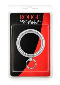 Stainless Steel Command Me Cock Ring 45mm - Silver