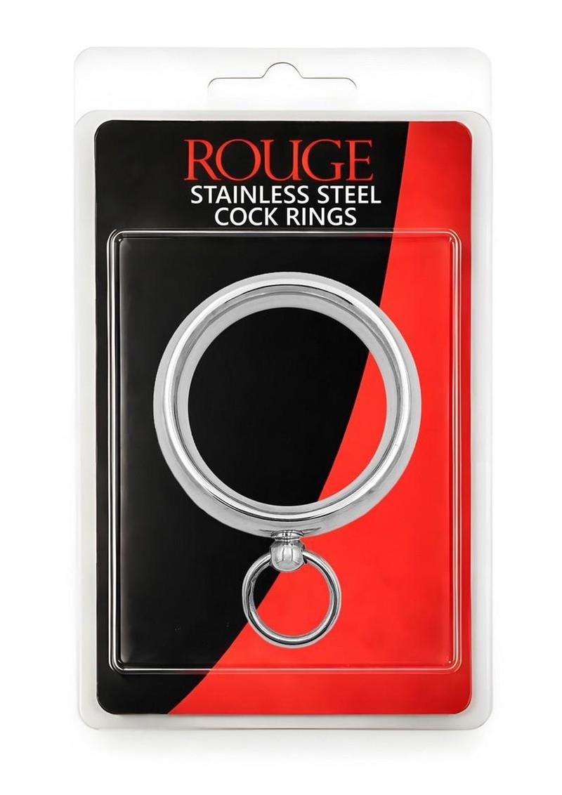 Stainless Steel Command Me Cock Ring 45mm - Silver