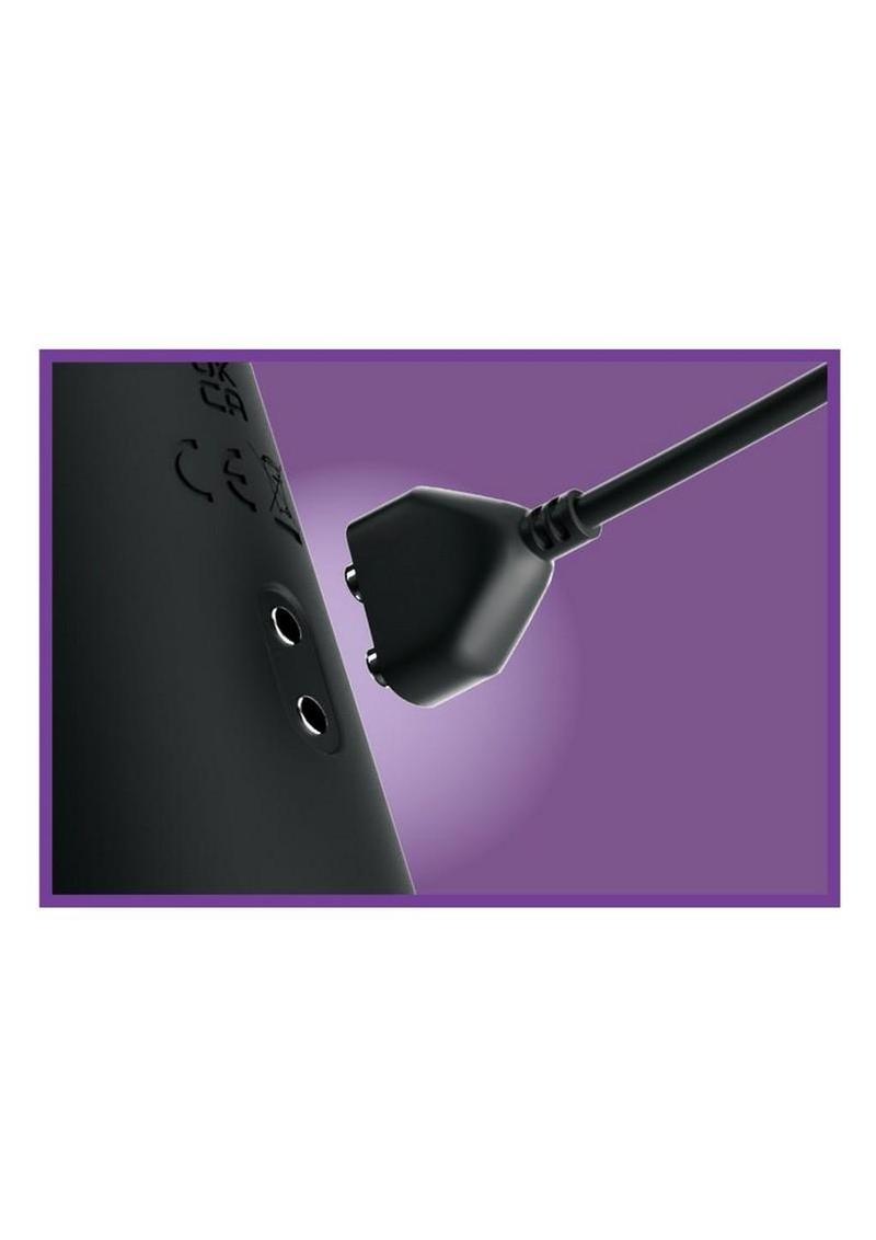 Anal Fantasy Elite Twist Ecstasy Rechargeable Silicone Rotating Anal Massager - Black/Purple - Image 4