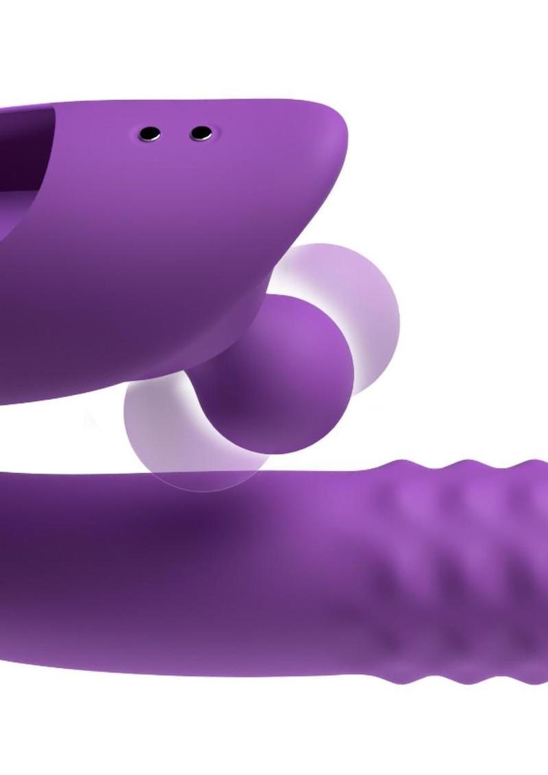 Fantasy For Her Harmoni Pro Rechargeable Silicone G-Spot Vibrator - Purple - Image 3