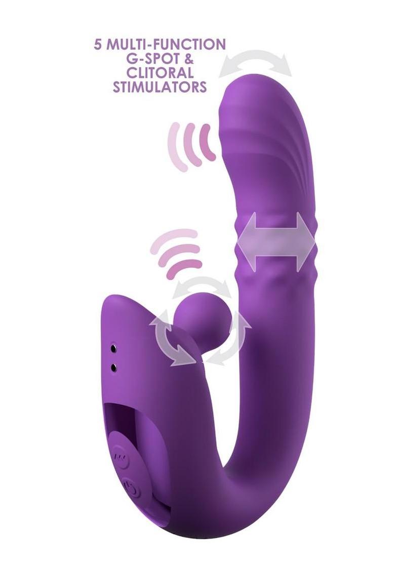 Fantasy For Her Harmoni Pro Rechargeable Silicone G-Spot Vibrator - Purple - Image 4