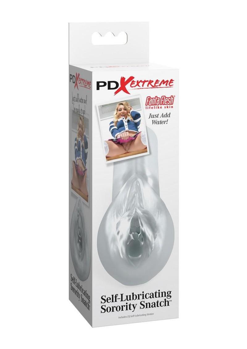 PDX Extreme Wet Pussies Sorority Snatch Self Lubricating Stroker - Pussy - Frost