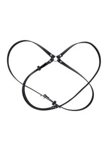 Sex and Mischief Shadow Body Harness - Black/Silver