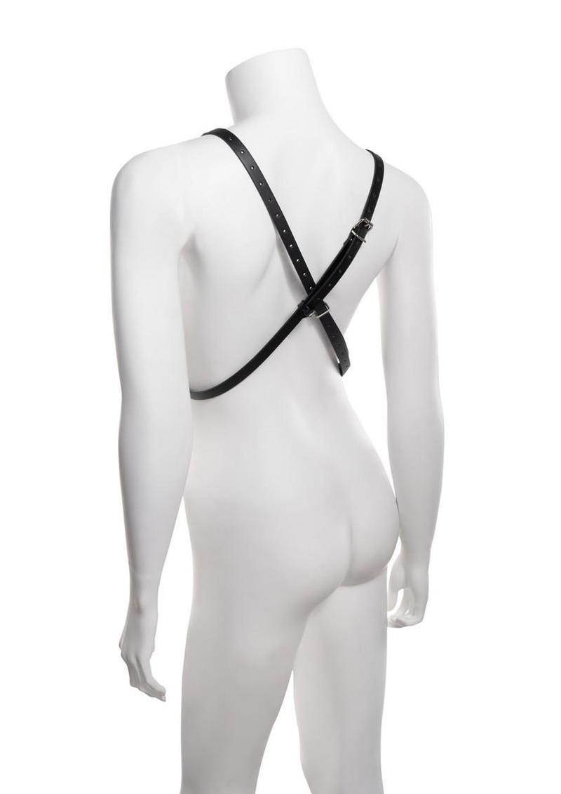 Sex and Mischief Shadow Body Harness - Black/Silver - Image 4