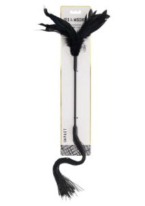 Sex and Mischief Shadow Feather Tickler - Black