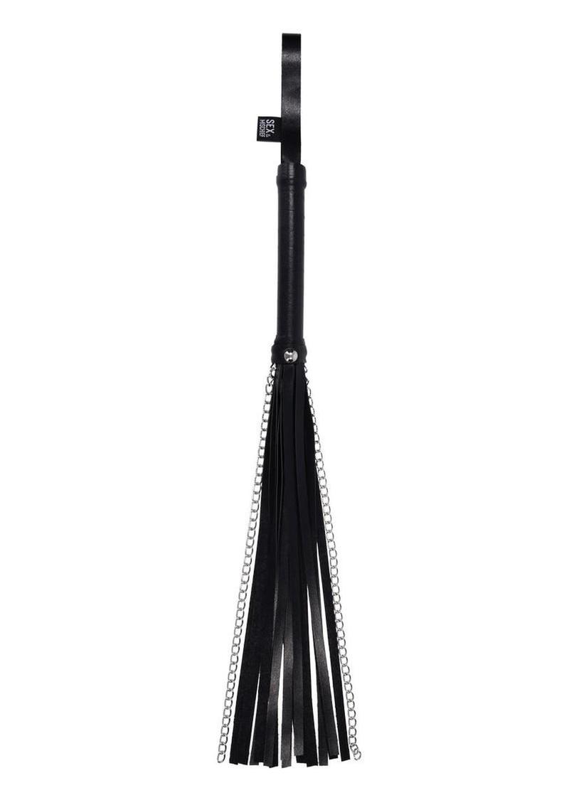 Sex and Mischief Shadow Chain Flogger Black/Silver