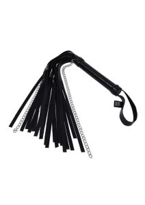 Sex and Mischief Shadow Chain Flogger Black/Silver