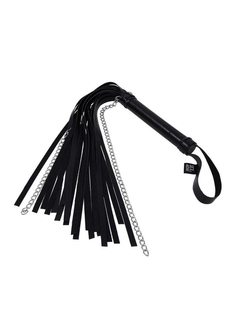 Sex and Mischief Shadow Chain Flogger Black/Silver