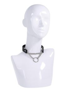 Sex and Mischief Shadow Day Collar - Black/Silver