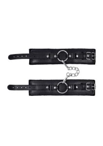 Sex and Mischief Shadow Handcuffs - Black/Silver