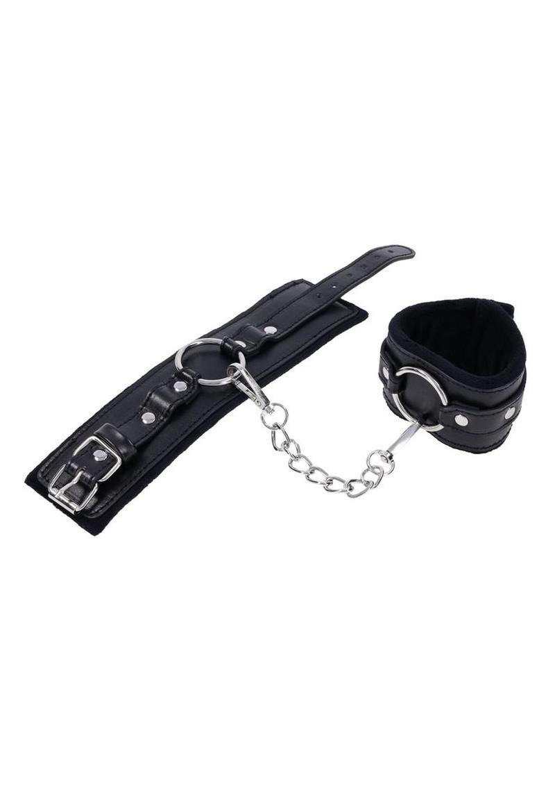 Sex and Mischief Shadow Handcuffs - Black/Silver - Image 3