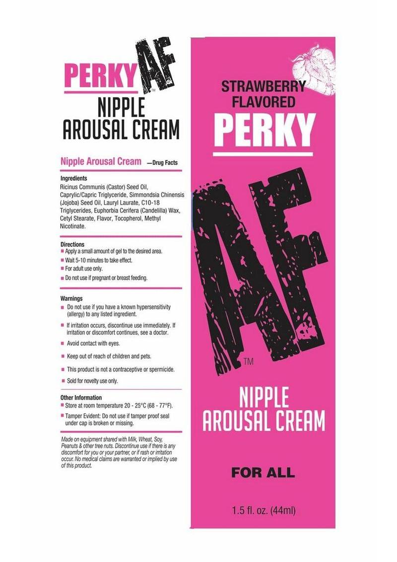 Perky AF Nipple Arousal Cream 1.5oz - Strawberry - Image 3