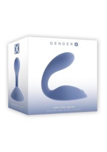 Gender X Shifting Gears Rechargeable Silicone Grind Pad Vibrator - Blue