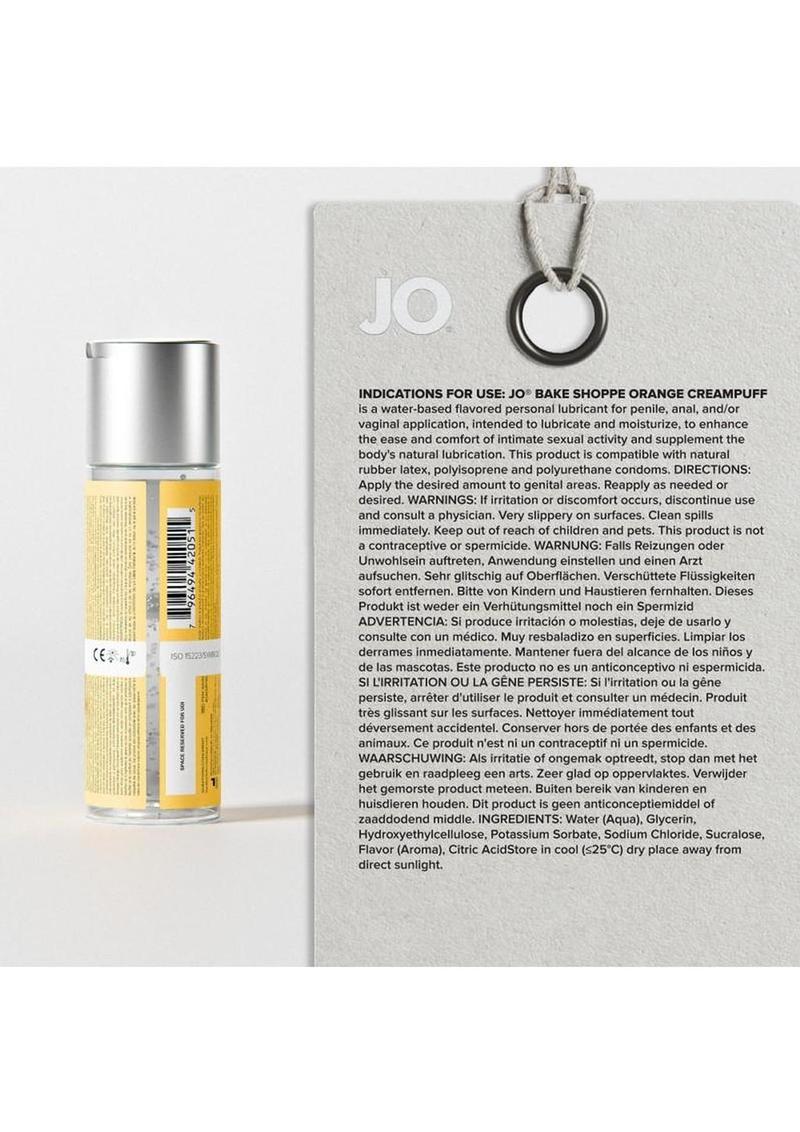 JO Bake Shoppe Flavored Lubricant Orange Creampuff 2oz