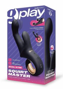 Bodywand G-Play Come Hither and Clitoral Rechargeable Silicone Vibrator - Black