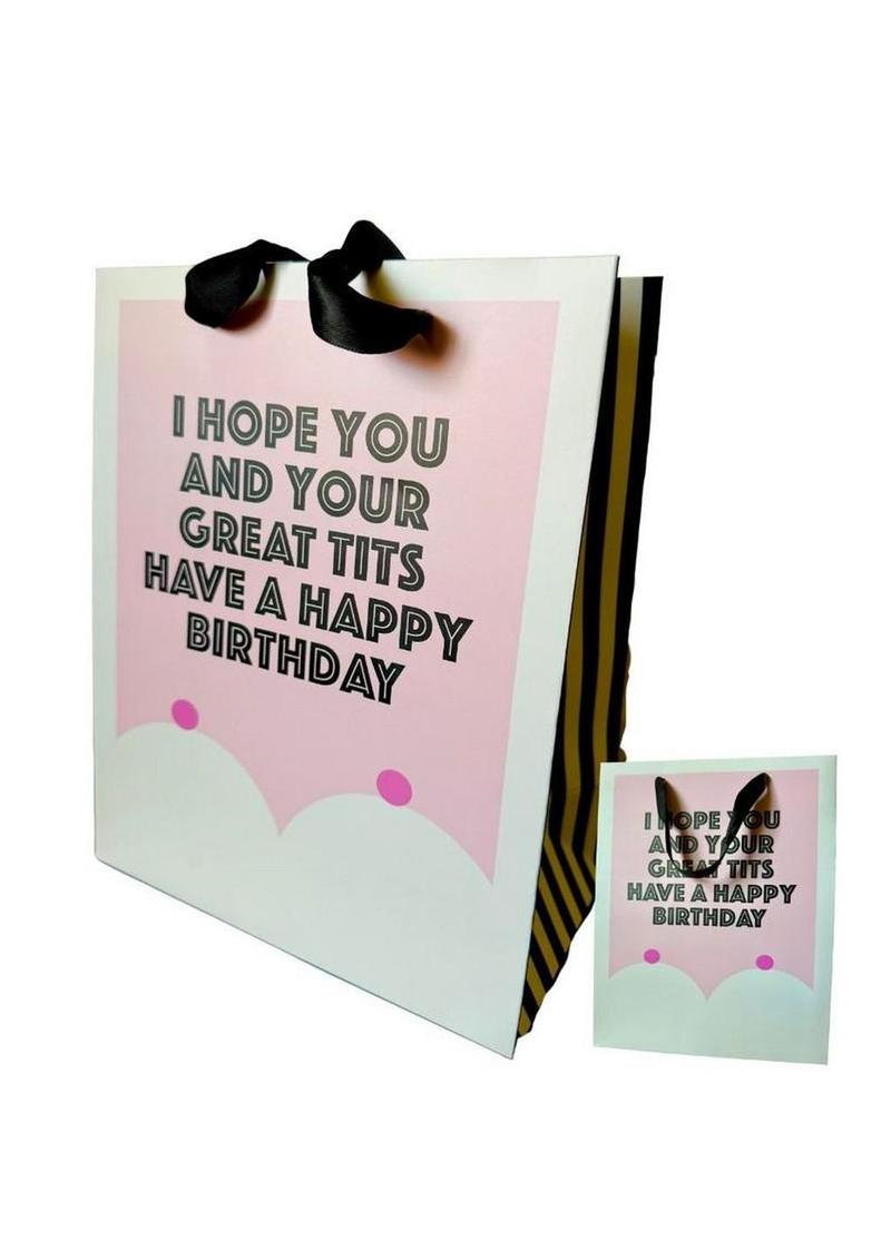 Hope You and Your Great Tits Have a Happy Birthday Gift Bag - Medium