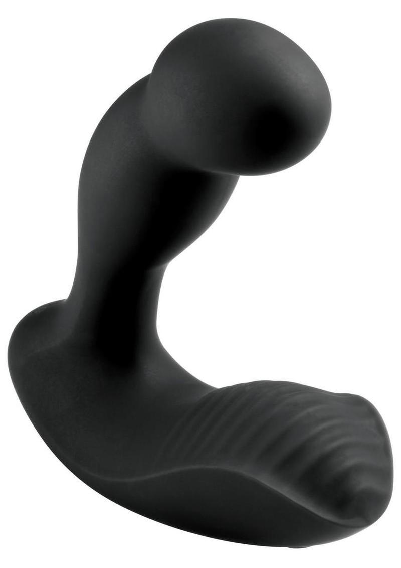 Jock P-Force Milking Rechargeable Silicone Prostate Vibrator w/ Remote Control - Black - Image 3